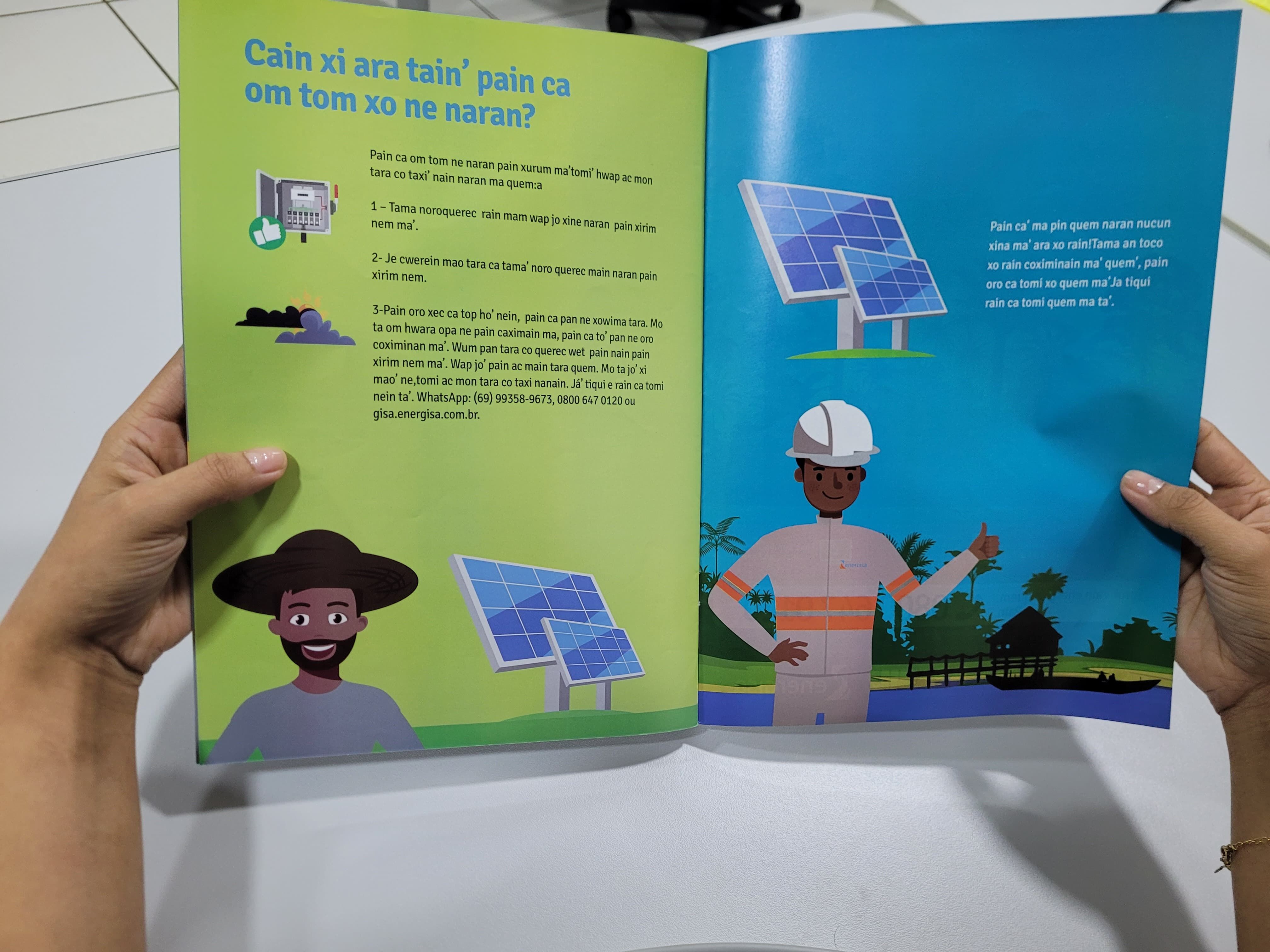 NA FALA DA ALDEIA - Energisa traduz cartilha informativa para o idioma indígena